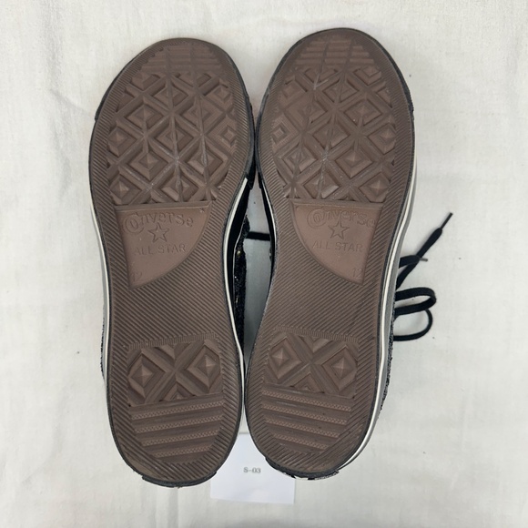 Converse CTAS Custom Glitter Chuck 70 By You Navy Gold Men's 12 - Picture 8 of 8